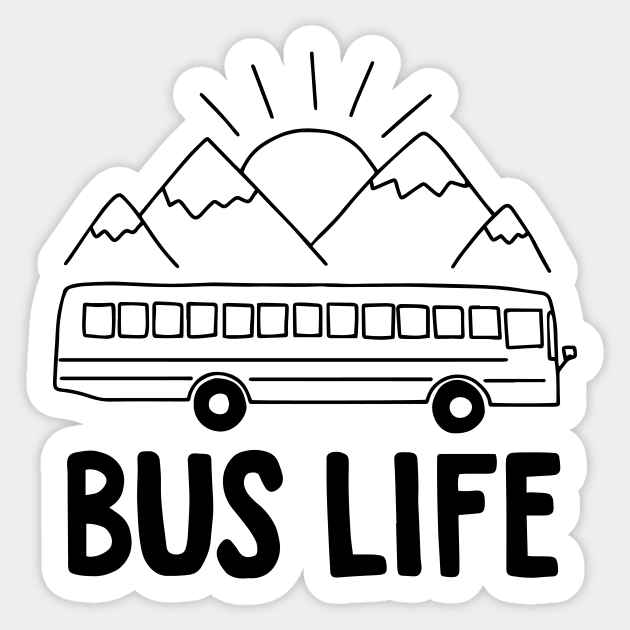 Bus Life Sticker by Ashleigh Green Studios